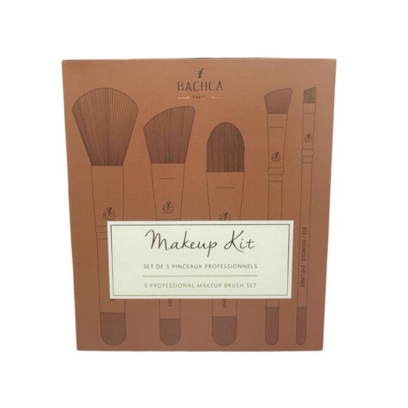 Bachca Paris Terracotta 5-Piece Professional Makeup Brush Set - Picture 2 of 4